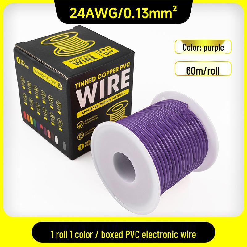 1007 PVC Electronic Wire 16AWG-30AWG Tinned Copper, Flying Lead Aviation Wire