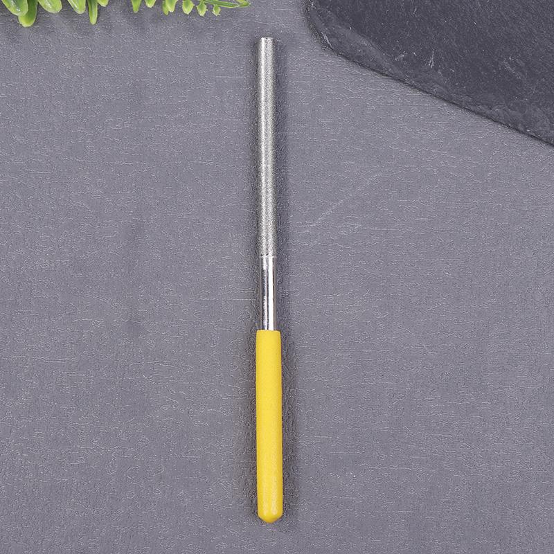 Diamond Cylindrical File 1/1.2/1.5/1.7/2.2/2.7/3.3/3.8/4.8/5.8Mm Diameter Reaming File Grinding Tool Jade Alloy Assorted File