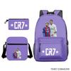 Luo Qixing Three-Piece Schoolbag, Male And Female Students Leisure Bag, Printed Large-Capacity Outdoor Backpack