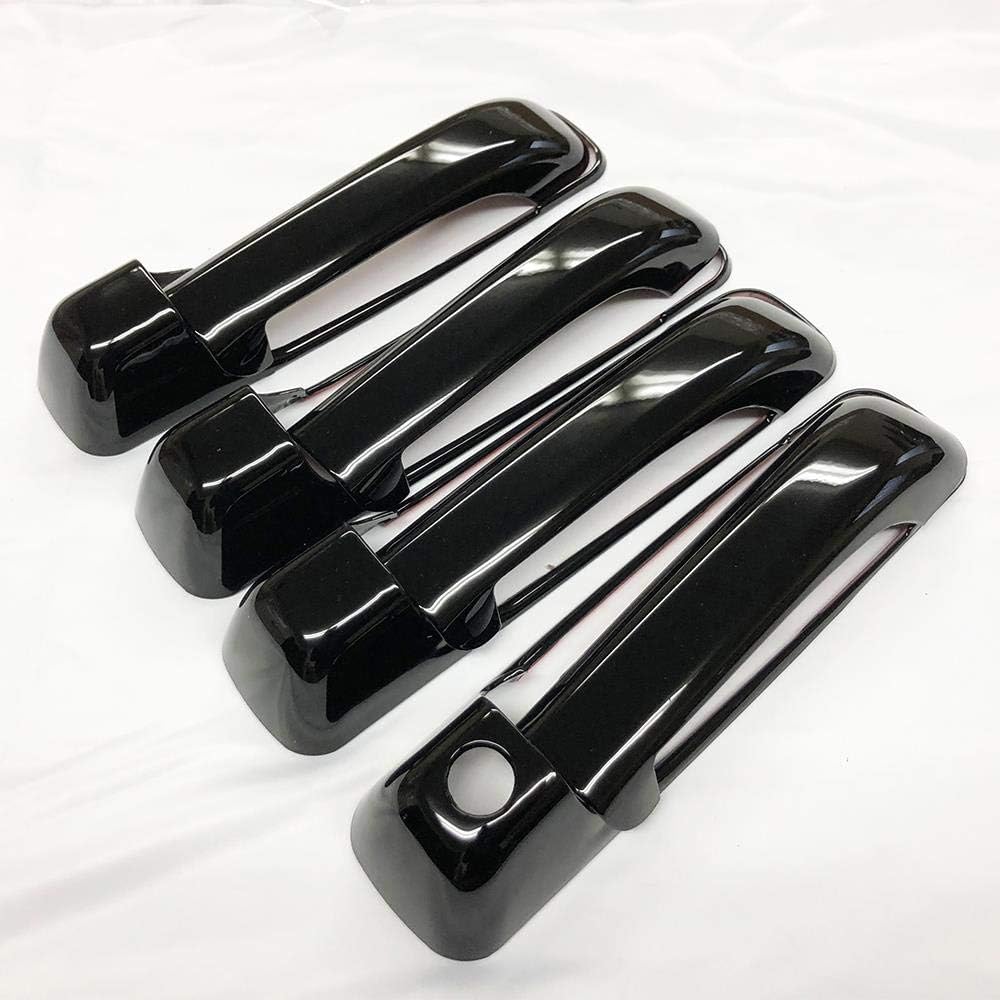 Gloss Black Side Door Handle Cover Covers Compatible with 10-18 RAM 1500+2500+3500
