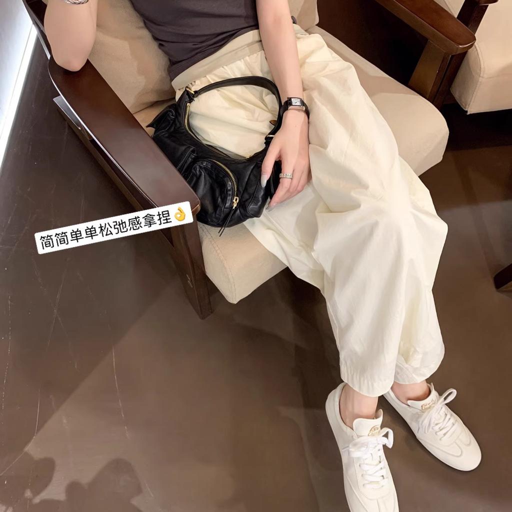 2025 Frühling neue P superweiche sportliche Freizeitschuhe flacher Einstieg Schnürung runde Zehenpartie weiche Sohle keine müden Füße weiße Schuhe Damen