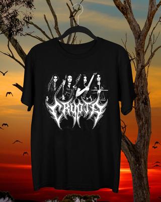 NEW CRYPTA Band Music Member Black All Size Gift Shirt VC2036