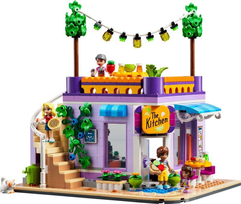 LEGO Friends Heartlake City Community Kitchen 41747 Toy Block Present Town Building Pretend Play Girls 8 Years Old ~