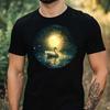 T-Shirt Men Duck In Moonlight Motif Cotton Size XS To 5XL