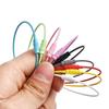 10pcs 1.5*150mm Holder Circle Loop Outdoor Camp Cable Wire Keychain Rope EDC Keyring Screw Lock