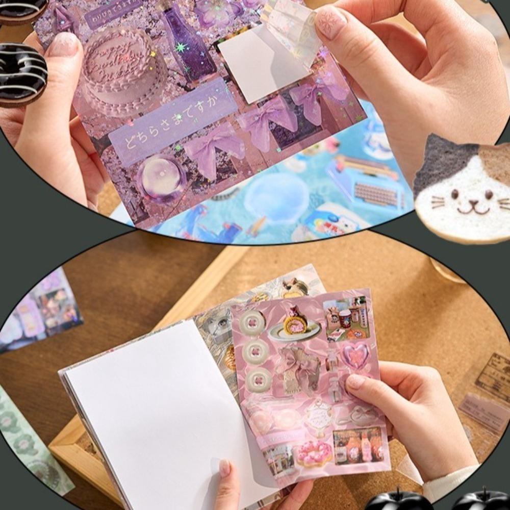 45PCS Kpop Memo Pads Material Stickers Laptop Photocard Sticker Book  for DIY Handbook Phone Case