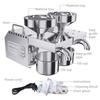 B02 New Double Head Oil Press Commercial Stainless Steel High Extraction Rate Press Flaxseed Sunflower Seed Coconut Meat