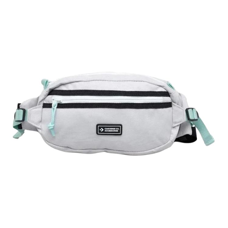 New Converse Polyester Shoulder Bag, Crossbody Bag, Fanny Pack Regular Unisex Silver 10022098-050