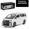 1:24 Scale Toyota Alphard MPV Car Model Alloy Car Die Cast Toy Car Model Pull Back Children Toy Collectibles Scale Model Car