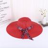 Lady Straw Hat Summer Women Anti-Uv Women Beach Hat Wide Brim Cap Sunshade Lady Straw Hat Fishing Outdoor Wide Brim Cap