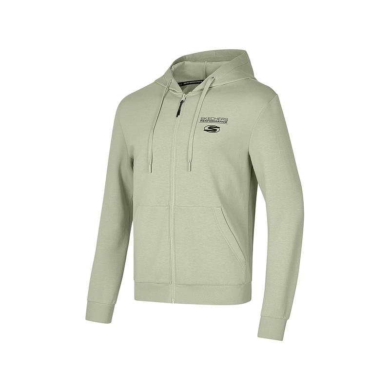 Skechers Goknit Comfortable Soft Hooded Jacket Men Jackets Durable-Gray P424M147-027B M