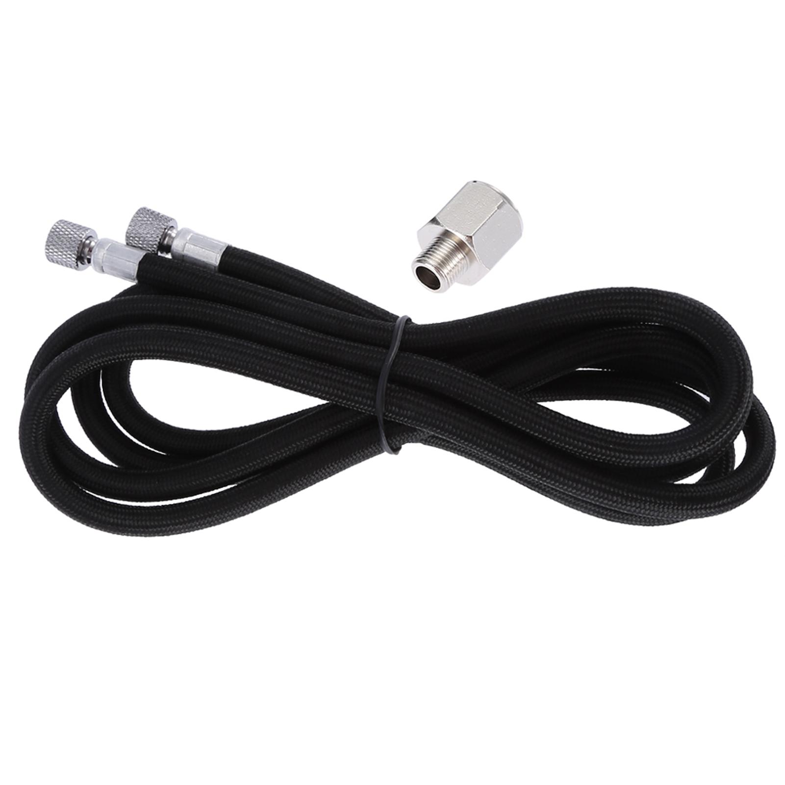 

1.8M EVA Braided Airbrush Hose Air Tube 1 8 1 4 Adaptor Fitting Ends Coupling