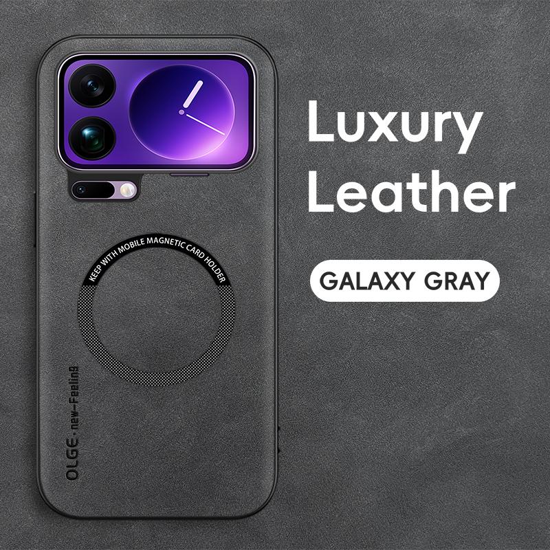 Retro Leather Soft Case for Xiaomi 17 Pro Max 15T 15 14T 14 13T 13 12T 12 11T 11 Pro Lite Magnetic Wireless Charging Back Cover