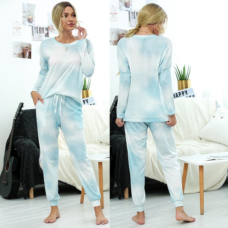 IHUASU Women's Fashion Casual Long Sleeve O-Neck Pants Suits