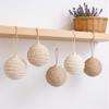 12pcs/Set 8cm Natural Jute Rope Christmas Balls Handmade Christmas Tree Hanging Pendant Ball Ornaments Xmas New Year Decoration