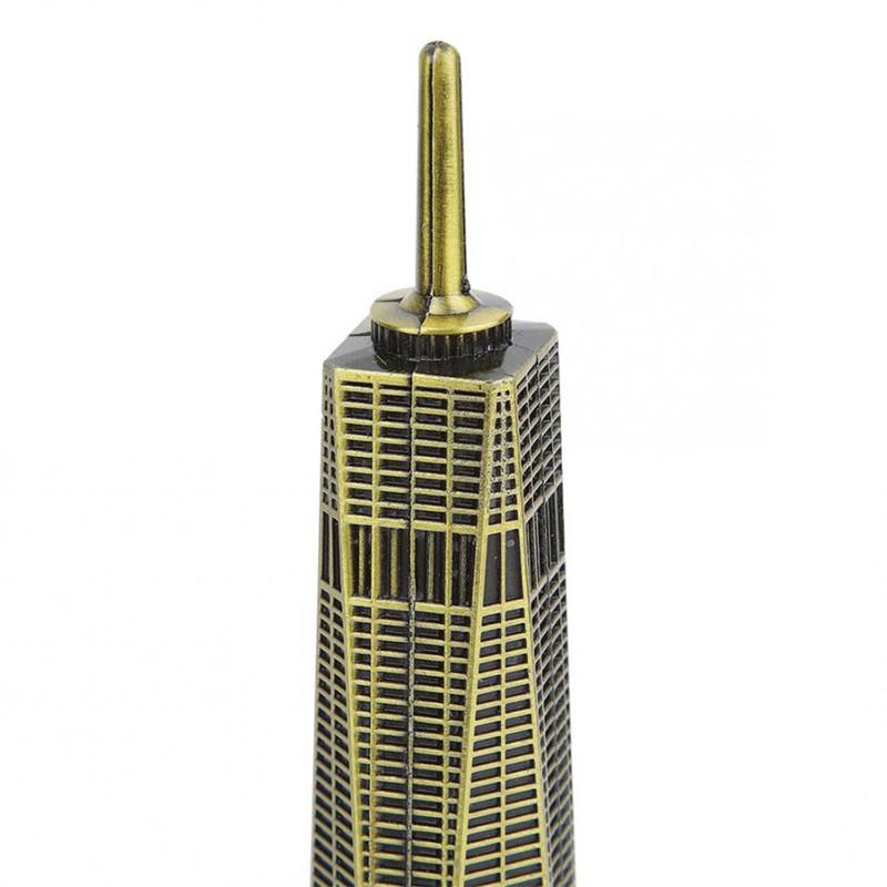 3D Metal Freedom Tower Model – New York Landmark Home & Office Decor Gift