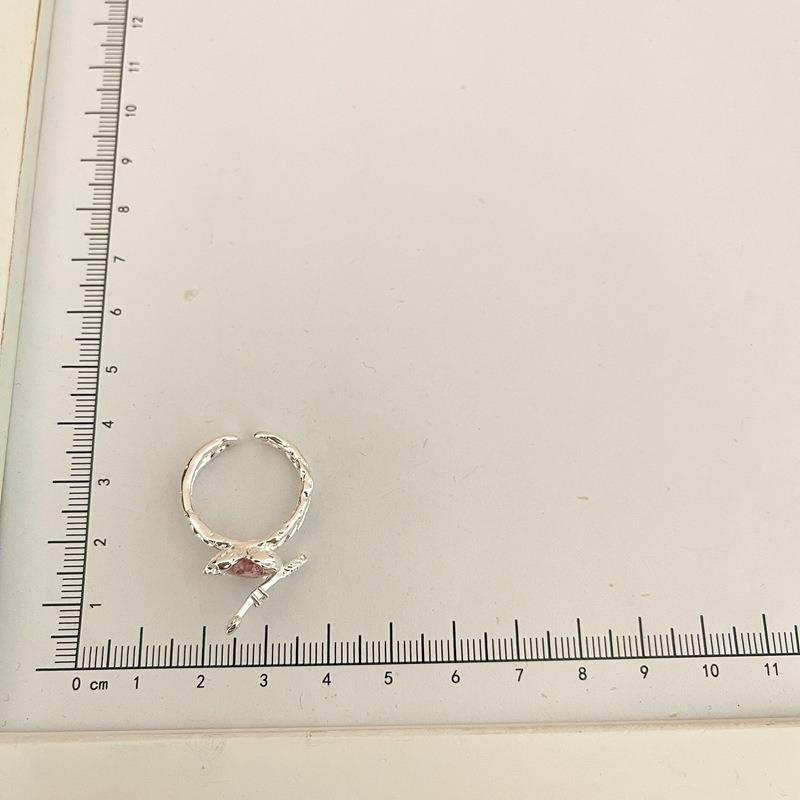 New Arrived Romantic Lovely Pink Bowknot Design Female Exquisite Jewelry Ring with Micro Bow Tie Zircon for Party and Dating