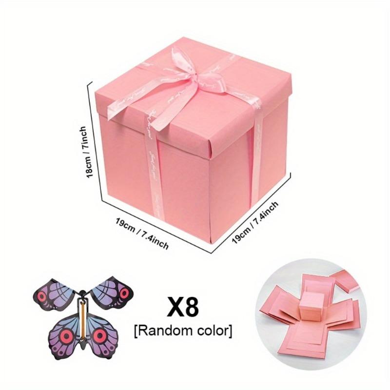 1set Creative Festival Gift Box Surprise Love Combination Flying Butterfly Handmade Birthday Gift Box Festival Gift