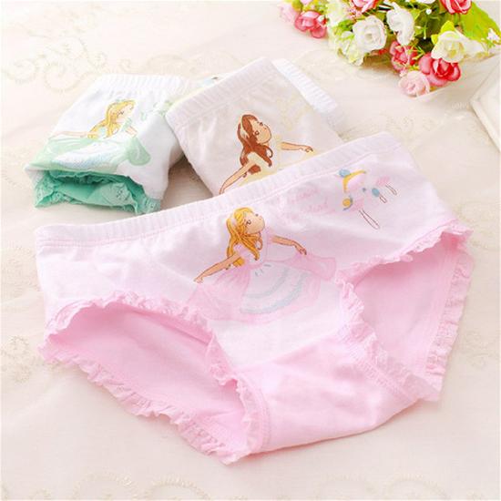 Hui Sha Cartoon Baumwoll-Mädchen-Dreiecksslips