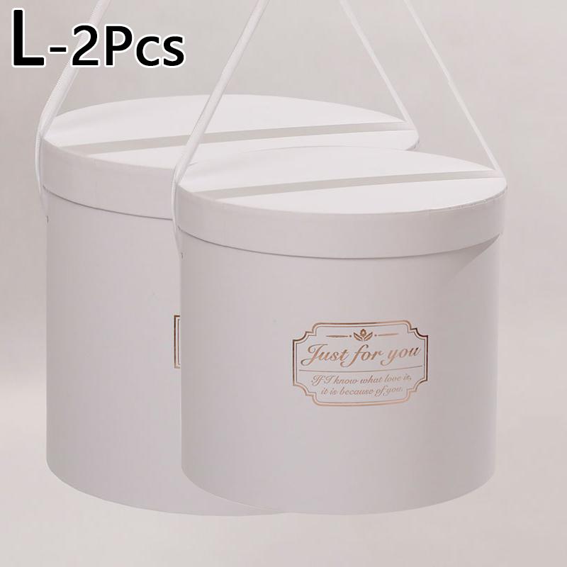 1PC Handheld Paper Boxes Flower Packaging Box Candy Box Round Flower Box Bouquets Tote Bag Gift Boxes Bouquet Flower Boxes