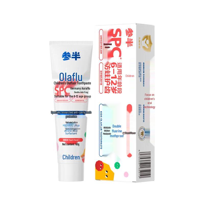 Sanban Children s Peach Olaflur Toothpaste