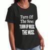 Turn Off Head Lotus Wounisex Baumwoll-T-Shirt, Premium-Baumwoll-Druck, Langlebig und Beständig, Mit dem Slogan 'Turn Off Your Head And Enjoy Life', Lässig A