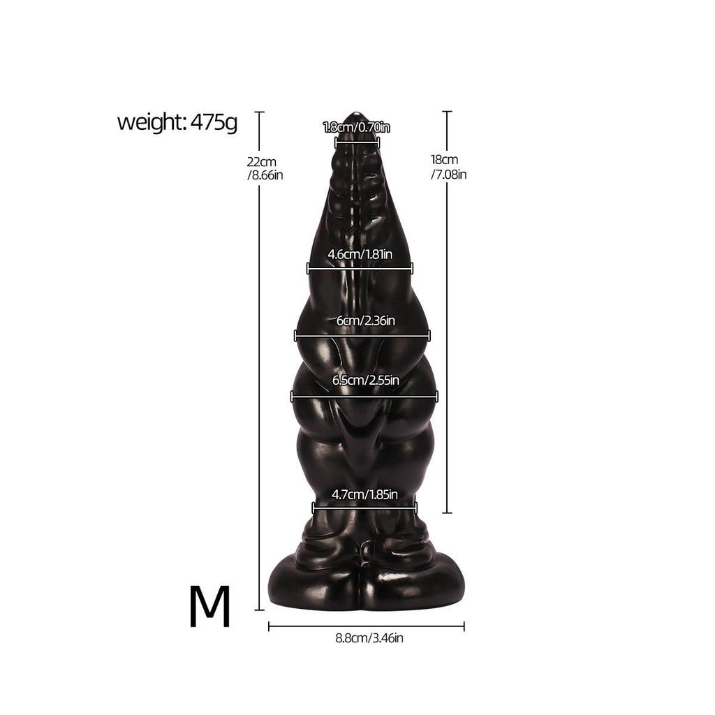 Alien Rhinoceros Horn Anal Plug - Thick, Large Anus Plug for Men & Women, Erotic Toy & Masturbator