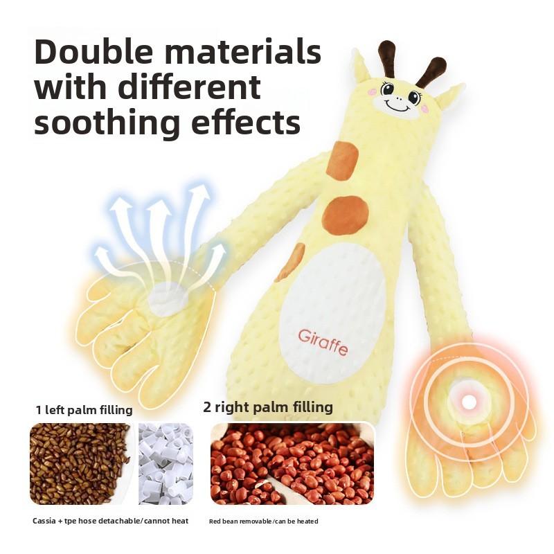 Cartoon Giraffe Bunny Baby Plush Pillow Interactive Touch With Music Appease
