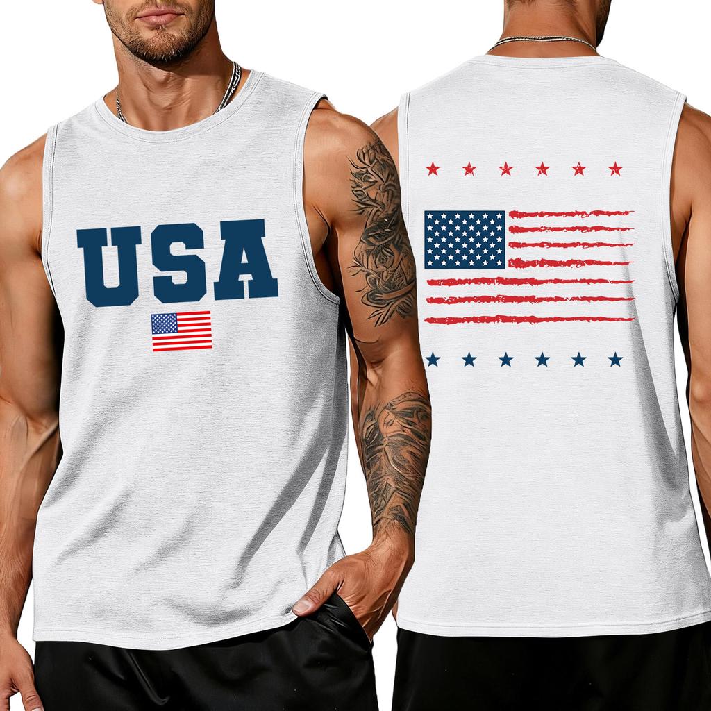 Herren Hemden 4. Juli USA Muskel Tanktops Patriotische Tanktops