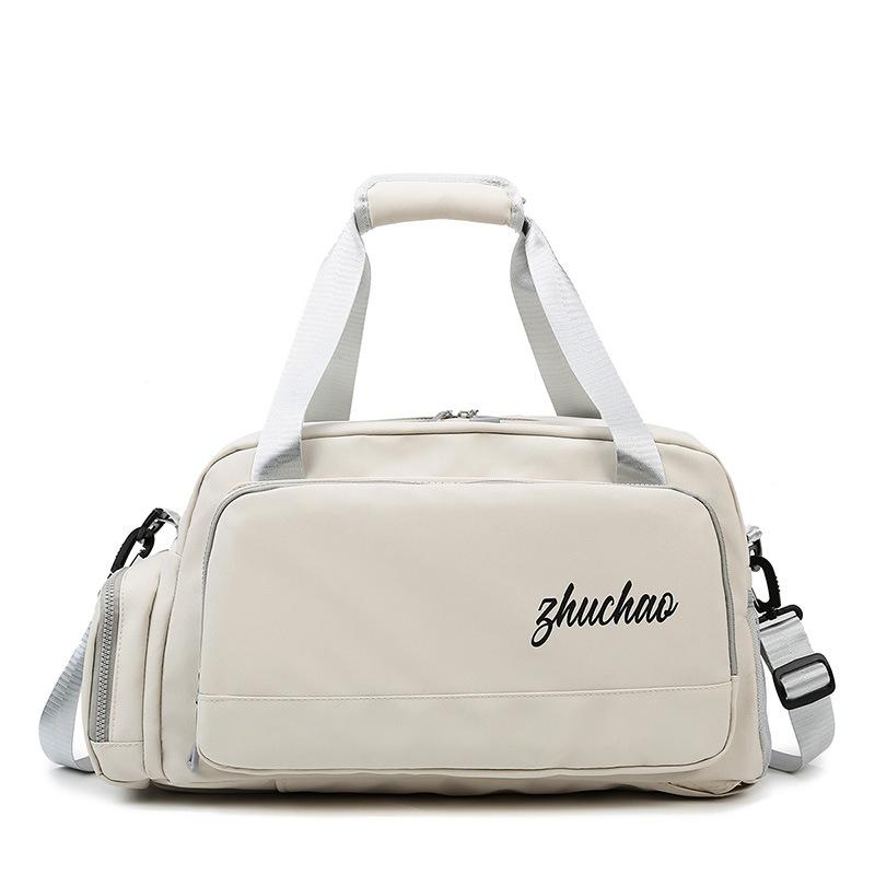 

Fitness bag, sports backpack, multifunctional with shoe compartment, large capacity, waterproof, short-distance portable, dry and wet separation 50*27*25 бежевый