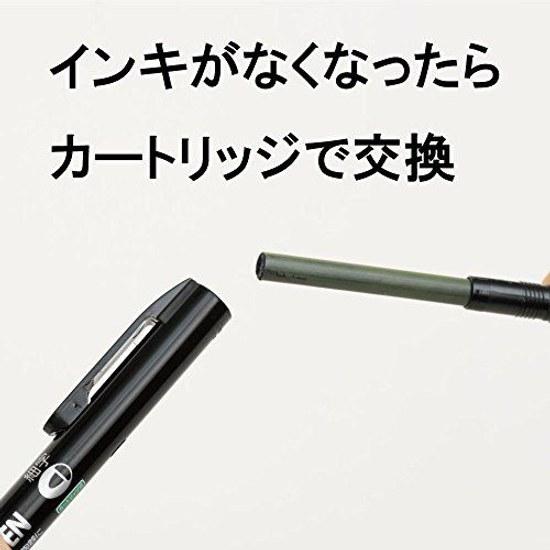 Pentel Oil-based Pen Knock Type Handy S XNXS15-AP Fine Tip Black 5 Pieces