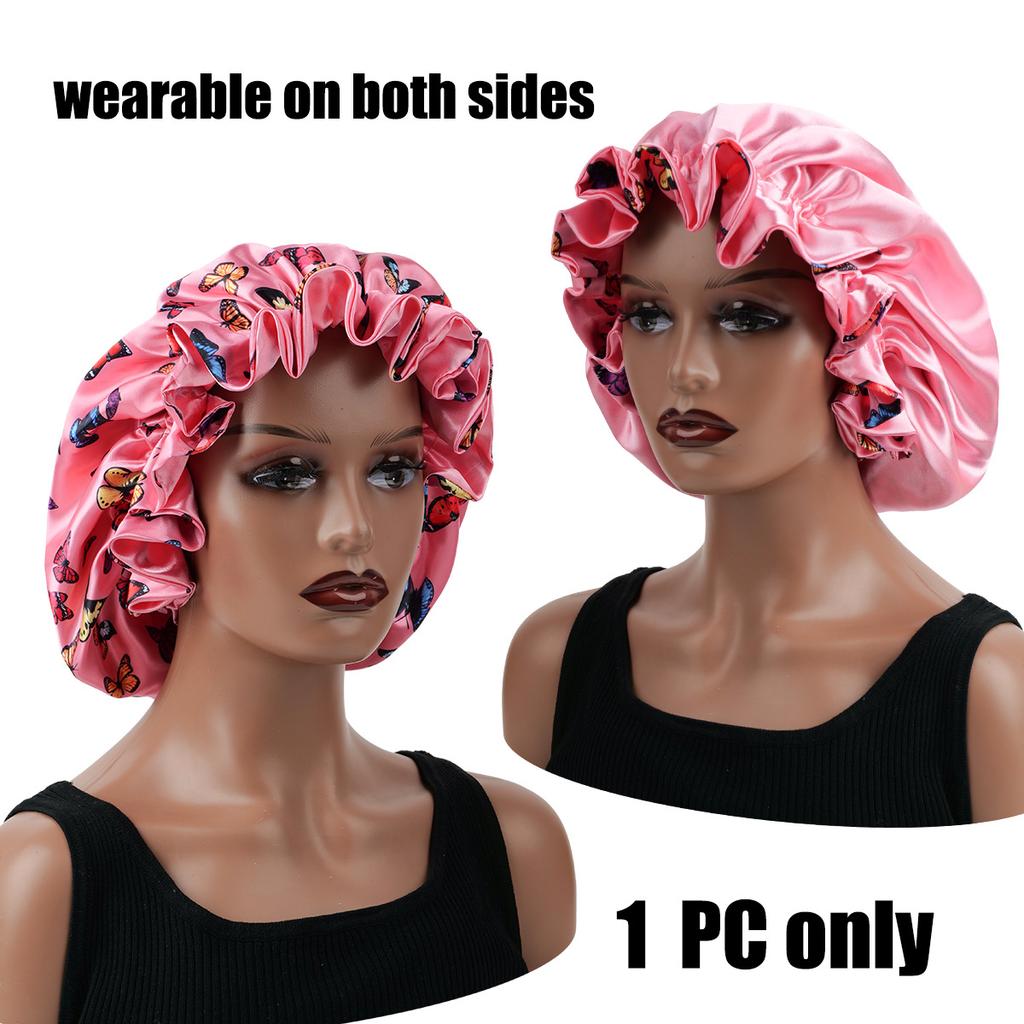1pc Two Tone Satin Hat Silk Bonnet Satin Bonnet