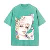 JoJo's Bizarre Adventure Jolyne Cujoh Kleidung Herren Damen Kurzarm T-Shirts Gewaschenes Baumwoll-T-Shirt Vintage Oversized Streetwear