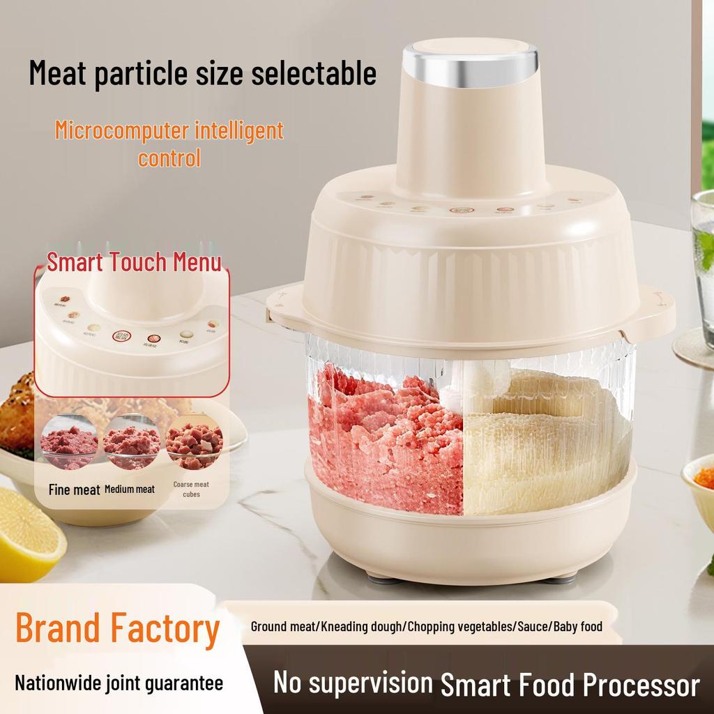Multi-Functional Electric Meat Grinder & Dough Kneader: Household Processor for Meats, Dough, Baby Food & Vegetables