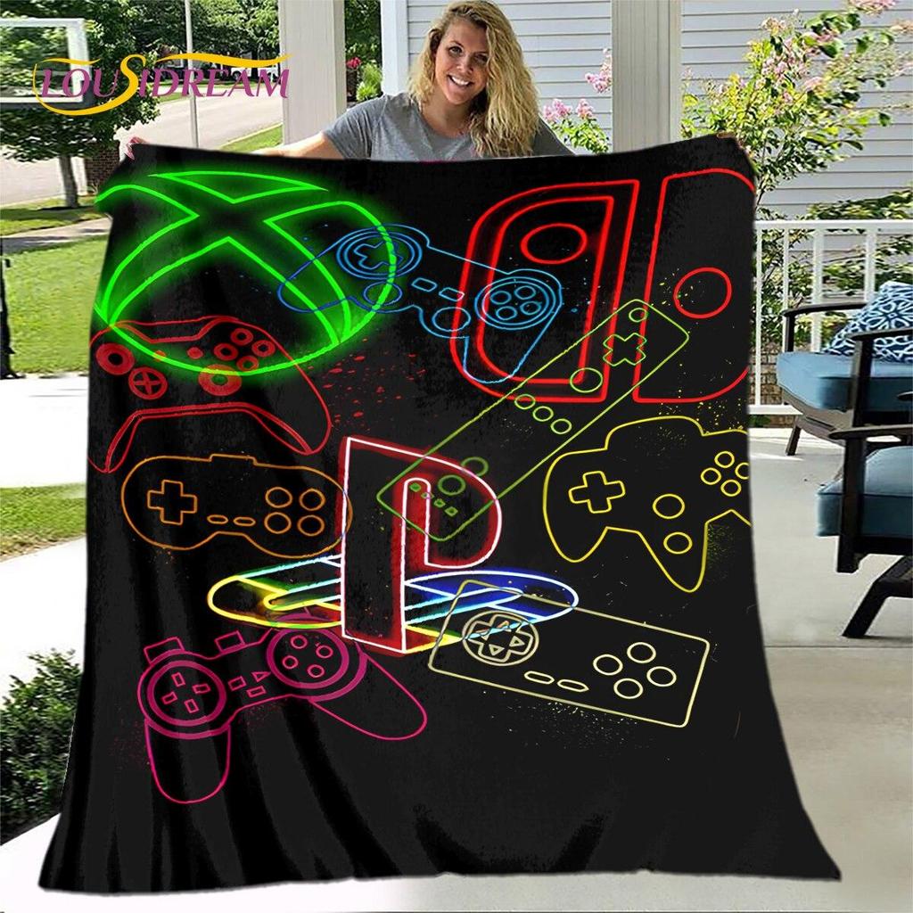 Frohe Weihnachten Neujahr Cartoon-Decke, Flanelldecke, Überwurfdecke, weiche warme Decke für Wohnzimmer, Schlafzimmer, Betten, Sofa, Geschenk