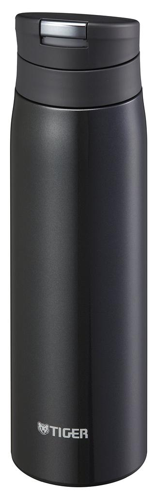 Tiger MCX-A050-KL 500ml Stainless Steel Mini Water Bottle, Direct Drinking, Auto-Lock, Sahara Mug, Lightweight, Dream Gravity, Lamp, Black