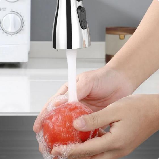 3-in-1-Küchenarmaturkopf, um 360° drehbar, schwenkbarer Wasserhahn, spritzwassergeschützt, Ersatzteile für Waschbeckenarmaturen