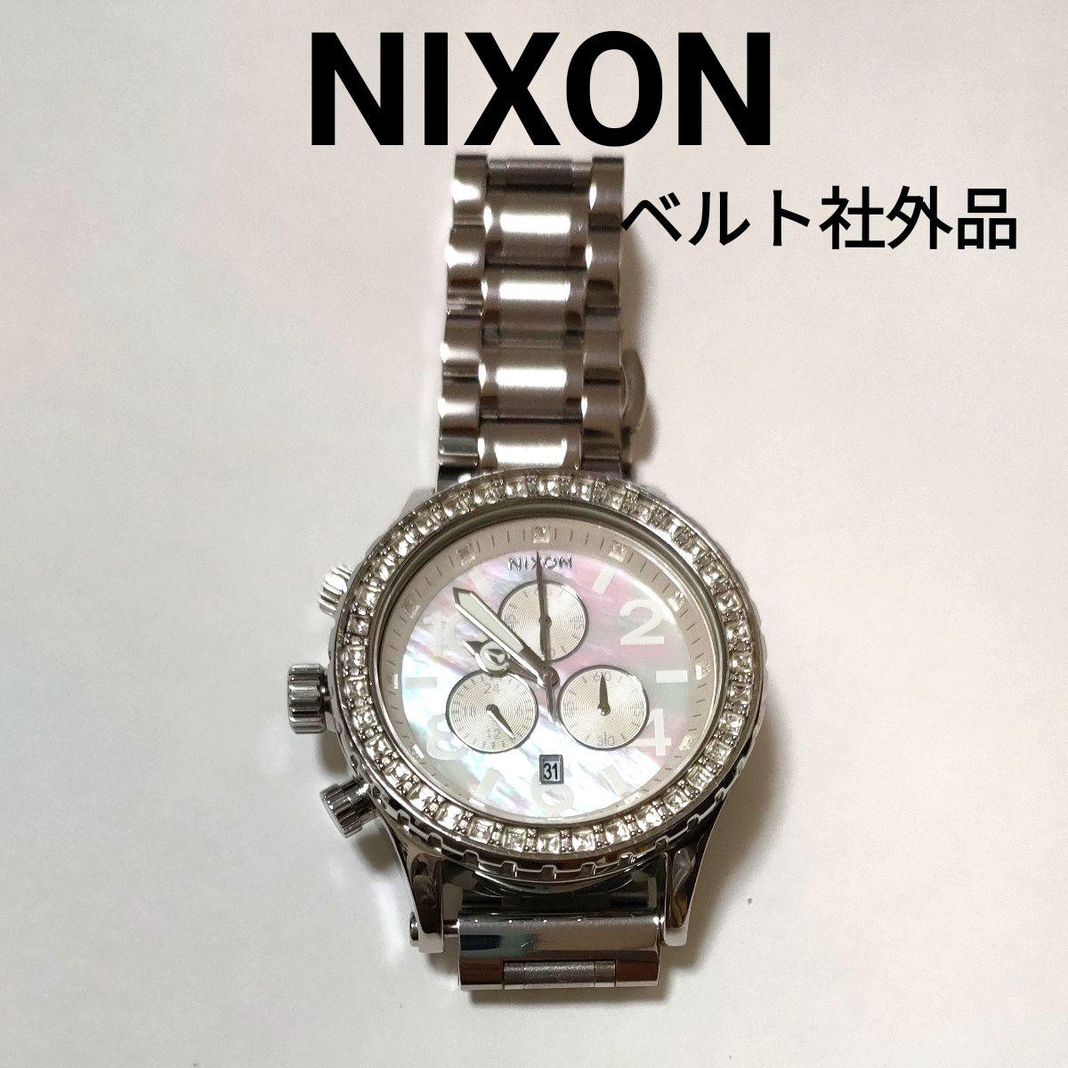 Used NIXON 42-20 CHRONO Chronograph Watch Silver