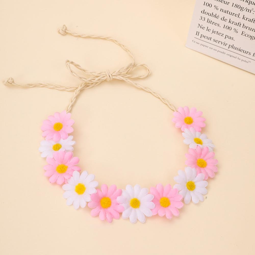 Flower Decoration Sunflower Headband Simulated Daisy Hairband  Festival Hair Accessories