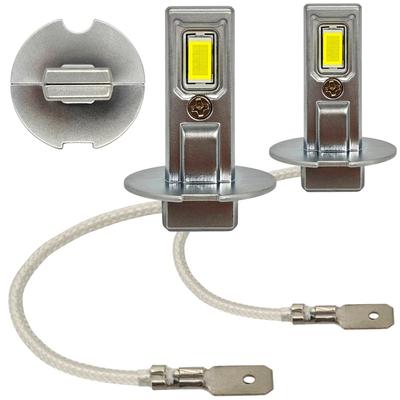 2 adet H3 LED ampul 9V-16V CANBUS 4000lm beyaz güçlü