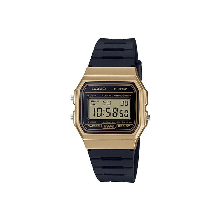 CASIO Standard F 91WM 9A F-91WM-9A Black Gold