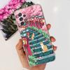 For Samsung Galaxy A32 SM-A325F Cute Flower Cat Pattern Phone Case For Samsung A32 4G Soft Silicone TPU Back Cover