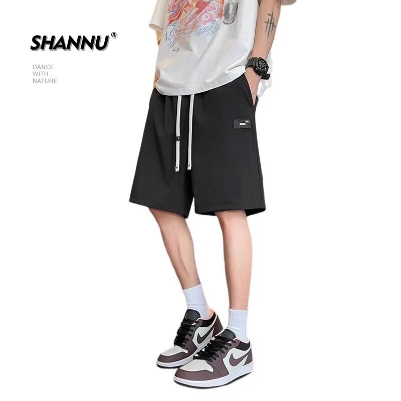 SHANNU Herren Eis Seide Schnelltrocknende Freizeit Sport Shorts