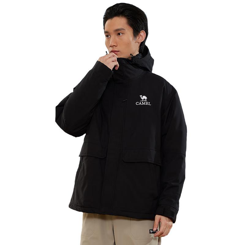 Camel Unisex Padded Waterproof Windbreaker Jacket