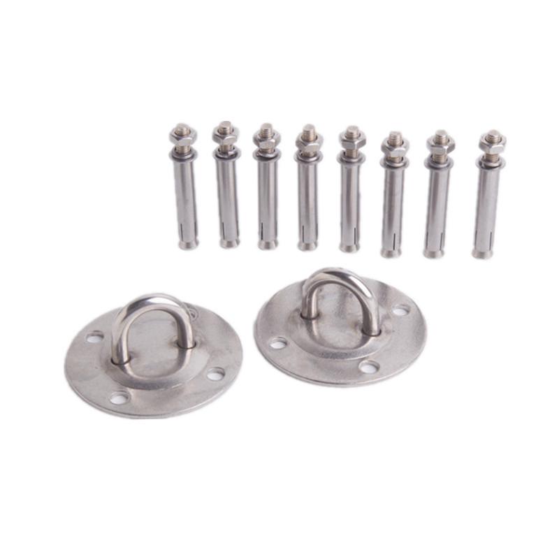 Fialová sada houpací sítě pro vzdušnou jógu se 6 úchyty - Vnitřní antigravitační elastická houpačka