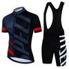 Heren Fietsshirt Set Korte Mouw Ademend Fietskleding Outfit Racefiets Mountainbike