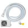 2/3/5m*2.5cm Air Conditioner Drain Hose Flexible Drain Hose With Clip Cuttable Rubber Adapter Dehumidifier Drain Hose