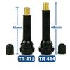 4/8/10/24/50/100PCS TR413 TR414 Tire Valve Stem Rubber Car Motorcycle Wheel Valve Core Replacement Auto Tire Repair Accessories Stem Caps1
