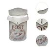 Wall Mounted Mailbox Post Magazines Box Letter Box Catcher Shabby Chic Mailbox for Garden Gate Office House Outside Front Door