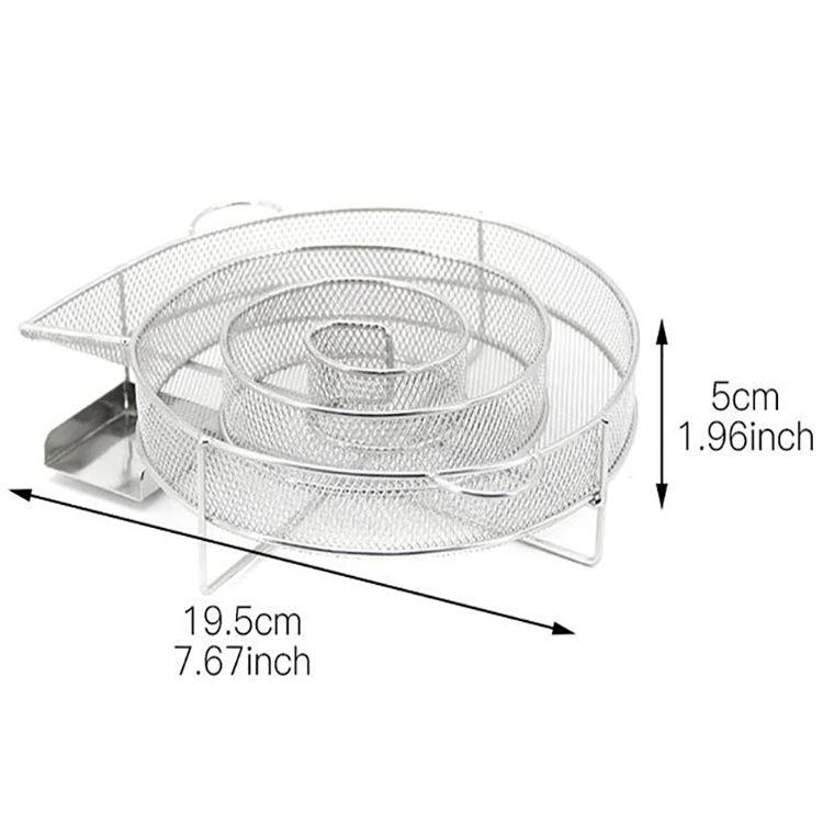 Rechteckiger Barbecue-Grill Kaltrauchgenerator - Runde 304 Edelstahl Räucherbox